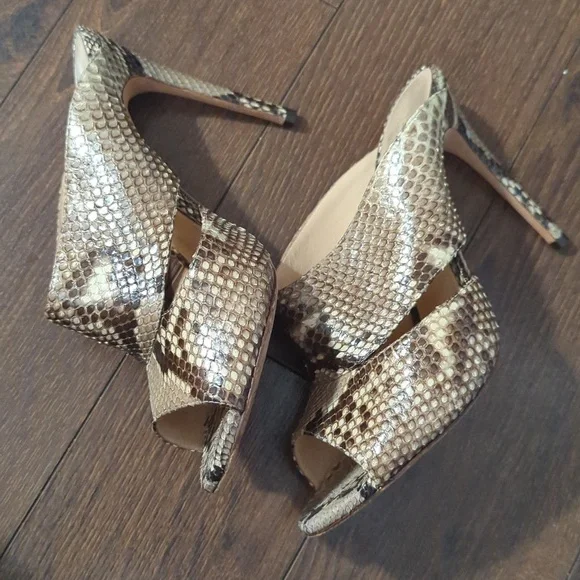 Alexandre Birman Latoya Metallic Python Mule - Picture 5 of 12